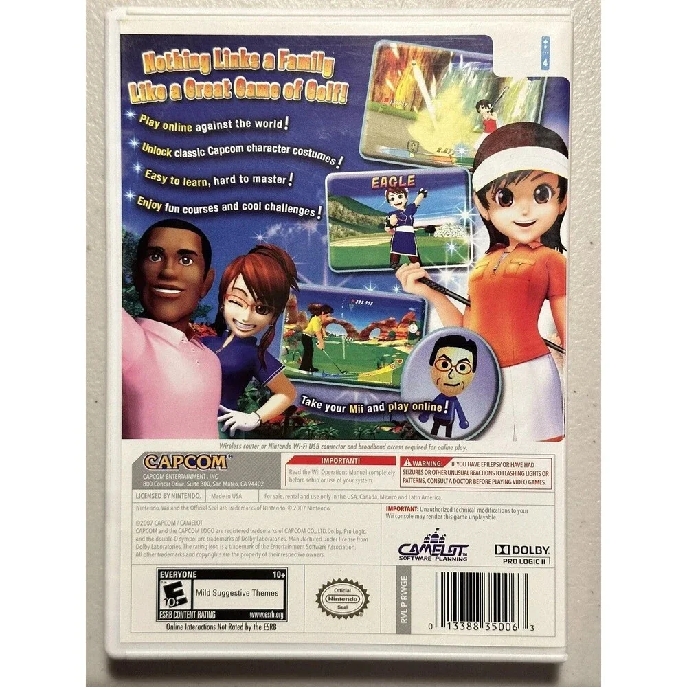 NINTENDO Wii WE LOVE GOLF! GAME DISK COMPLETE WITH CASE & MANUAL - TESTED